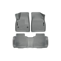 Husky Liners 99142 Weatherbeater Floor Mats Fit 2017-2025 Cadillac XT5, 2019-2025 Chevy Blazer, 2017-2023 GMC Acadia (Bench/Bucket Seats) - Front/2nd Seat - Grey