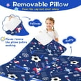 thumbnail image 3 of Blue Soccer Elements Pattern Toddler Nap Mats for Kids Preschool,Sleeping Mat Bag or Kids,Toddler Sleeping Bag,Toddler Nap Mat or Daycare, 3 of 6