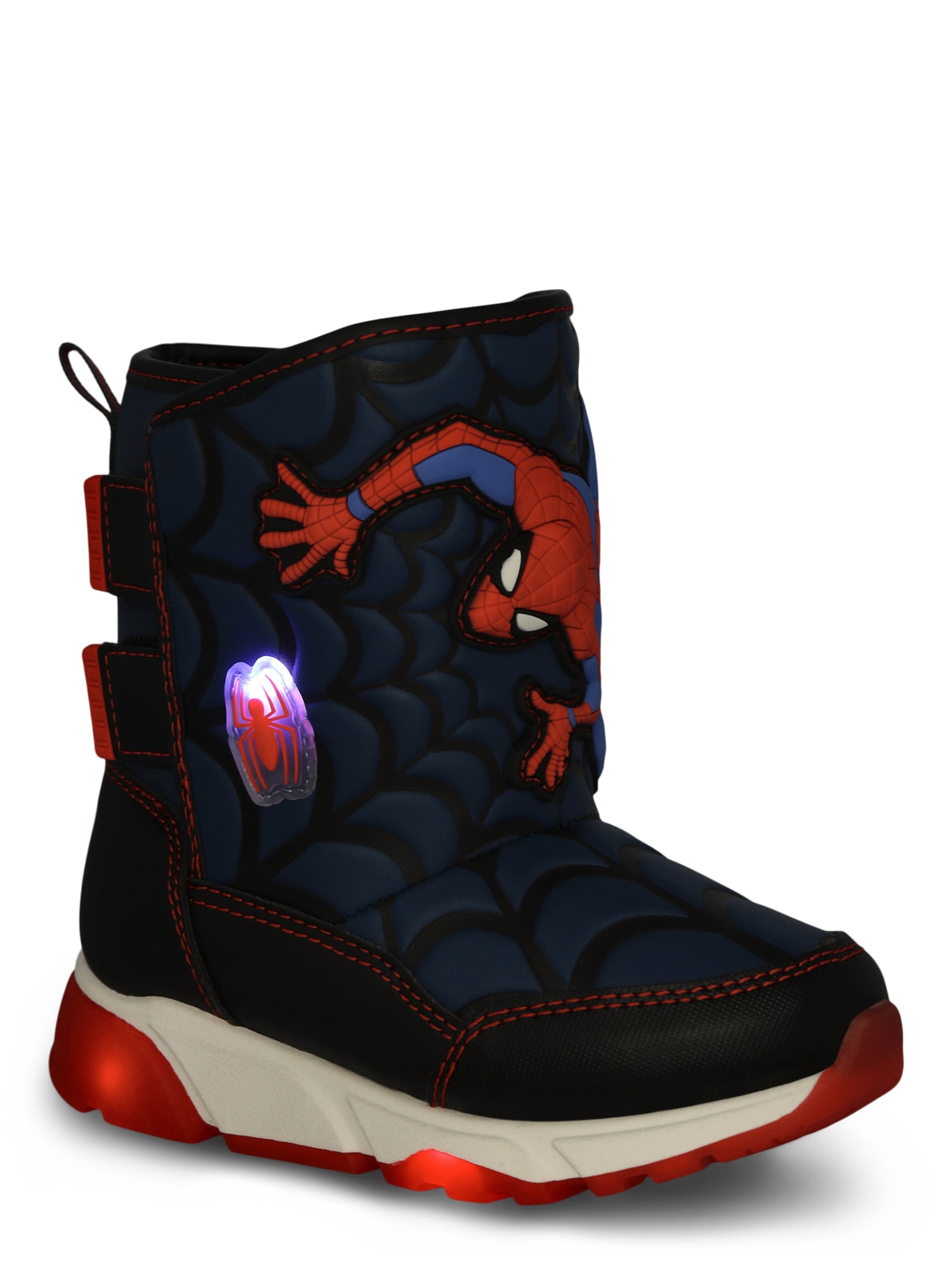 Spider-Man Toddler Boys Light Up Winter Snow Boots