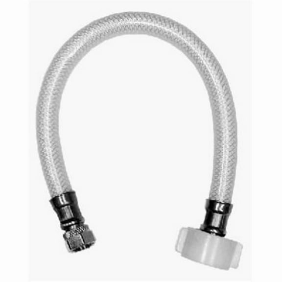 Homewerks 7238-16-38-2 Toilet Supply Line 3/8" Compression T X 7/8" D Ballcock 16" PVC