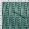 thumbnail image 3 of oneOone Viscose Chiffon Dusty Teal Green Fabric Snake Animal Skin Sewing Material Print Fabric By The Yard 42 Inch Wide, 3 of 4