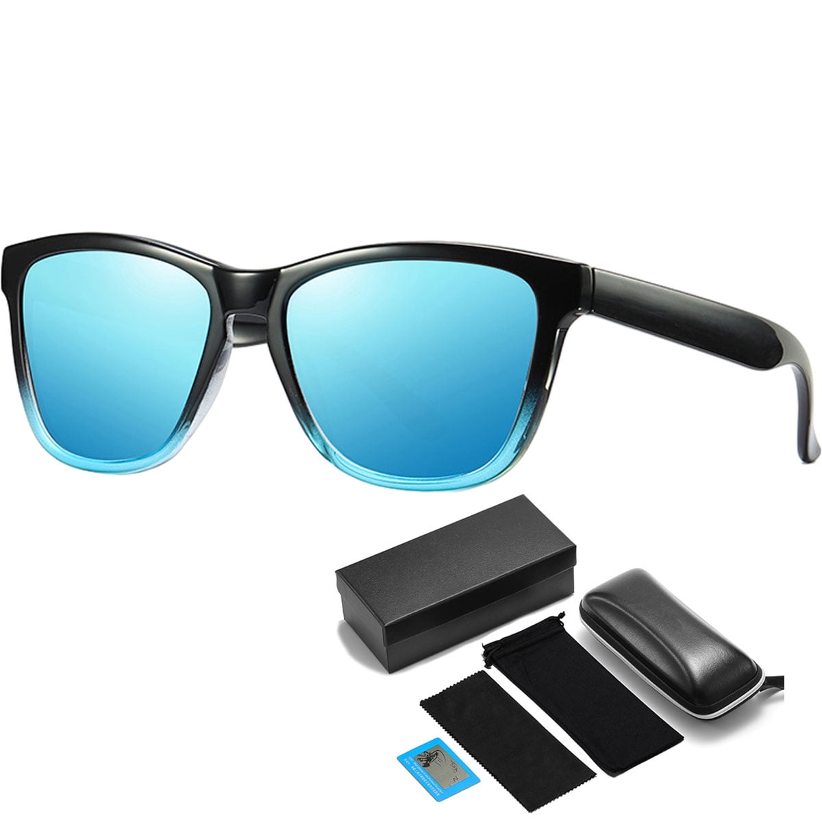 Youmuku Polarized Sports Sunglasses - UV Protection Wrap Sunglasses For Driving, Fishing, Running