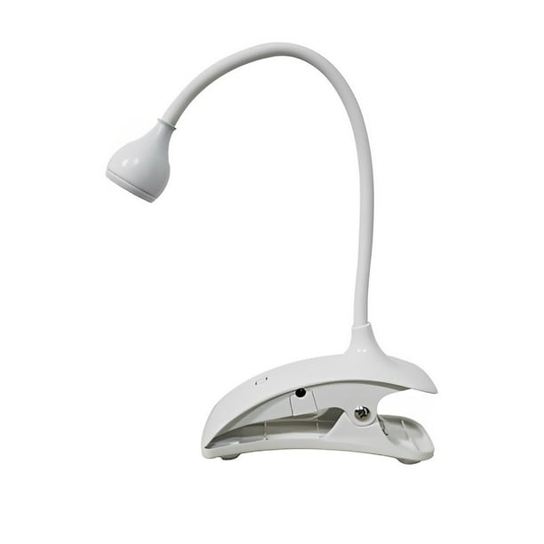 Bearachild Secador de luces LED para uñas, lámpara UV eléctrica, Clip giratorio de 360 grados, luz de Gel USB, herramientas de manicura y Iluminación y accesorios Blanco