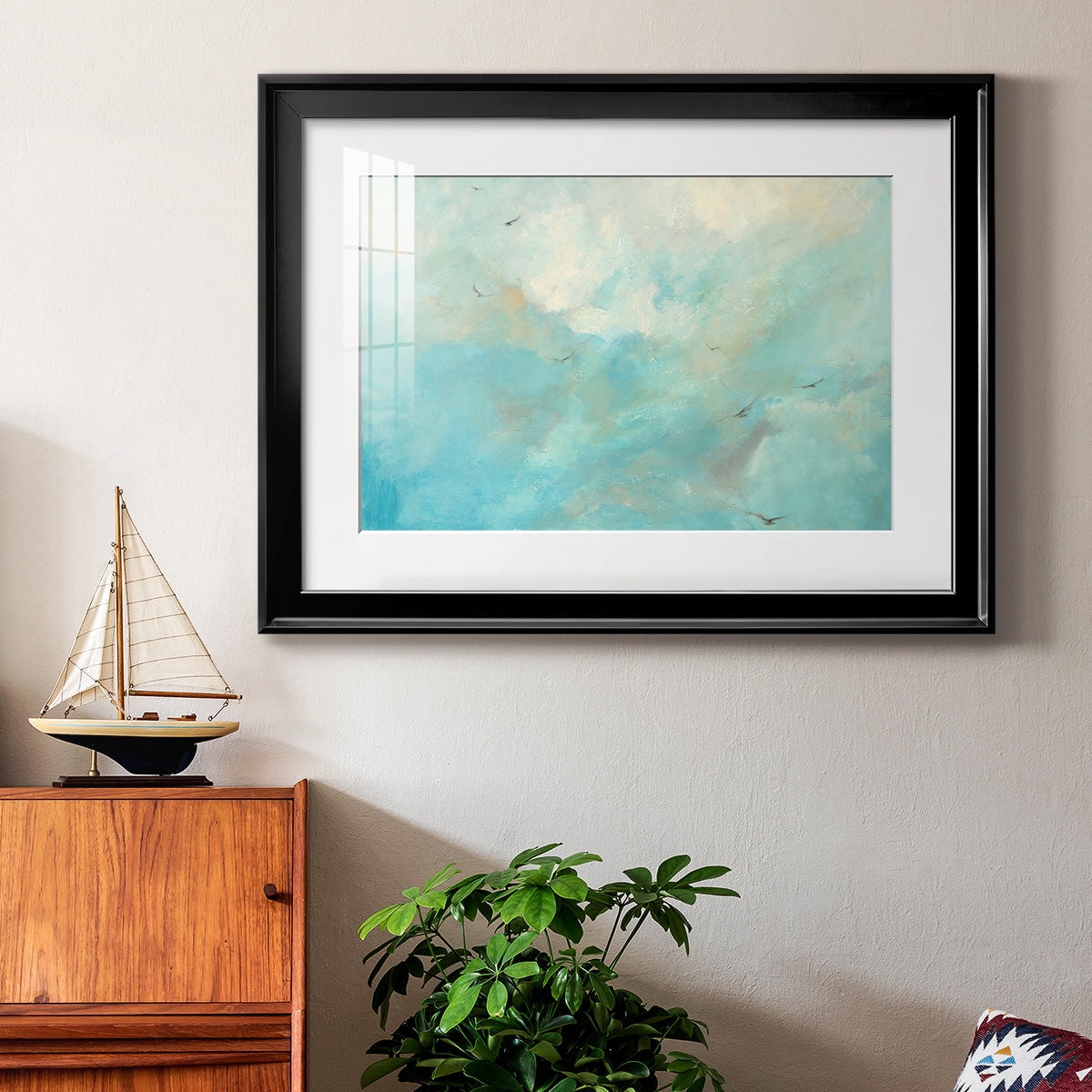 Flying Home Premium Framed Print - Ready to Hang