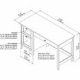 thumbnail image 2 of Broadview 54W Computer Desk with 1 File Drawer and 2 Storage Drawers in Pure White, 2 of 2