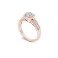 thumbnail image 2 of 3/8Ct TDW Diamond 10K Rose Gold Cluster Halo Engagement Ring, 2 of 5