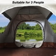 thumbnail image 5 of Camping Tent 3 Person Automatic Pop Up Tent, Waterproof Windproof, Easy Setup in 60s, with Rainfly, Carry Bag & Ground Nails, Portable Dome Tent for Family Camping Hiking Traveling, 5 of 9
