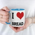 thumbnail image 3 of CafePress - I Love Bread Mug - 11 oz Ceramic Mug - Novelty Coffee Tea Cup, 3 of 3