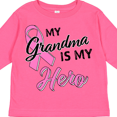 thumbnail image 4 of Inktastic My Grandma is My Hero Breast Cancer Awareness Boys or Girls Long Sleeve Toddler T-Shirt, 4 of 5