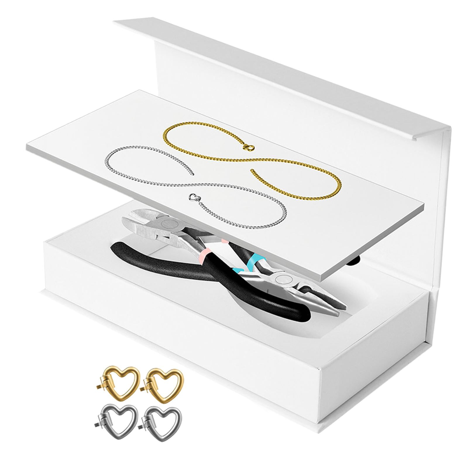 Milageto Permanent Bracelet Kit Bracelet Making for Couples for Summer Valentines 1 Gold