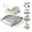 Grey, variant on 5 in 1 Baby Walker (Walk,Jumper,Rocking,Push,Eating Mode) for Boys Girls,Foldable,Music & Light,Height Adjustable,Wheels for Infant Babies,Pink
