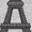 AC-Heather Grey, variant on Inktastic Paris Lover Eiffel Tower Youth Sweatshirt