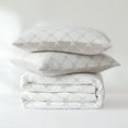 thumbnail image 4 of Lush Decor Diamond Leaf Jacquard Reversible Matelasse Coverlet 3 Piece Set King Neutral - Tan Bedding Set - Leaf Quilt - Cottage Decor, 4 of 10