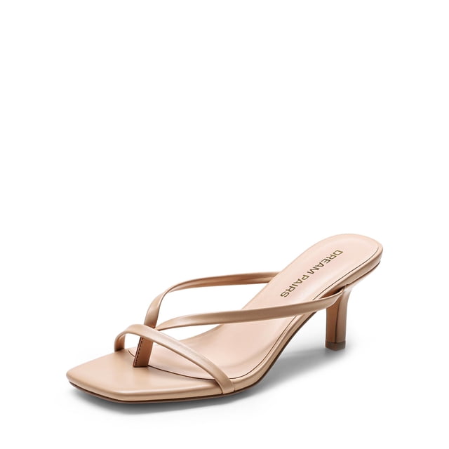 Sandalia DREAM PAIRS DWUMFF2503 Nude con Tacón Bajo de 6.5