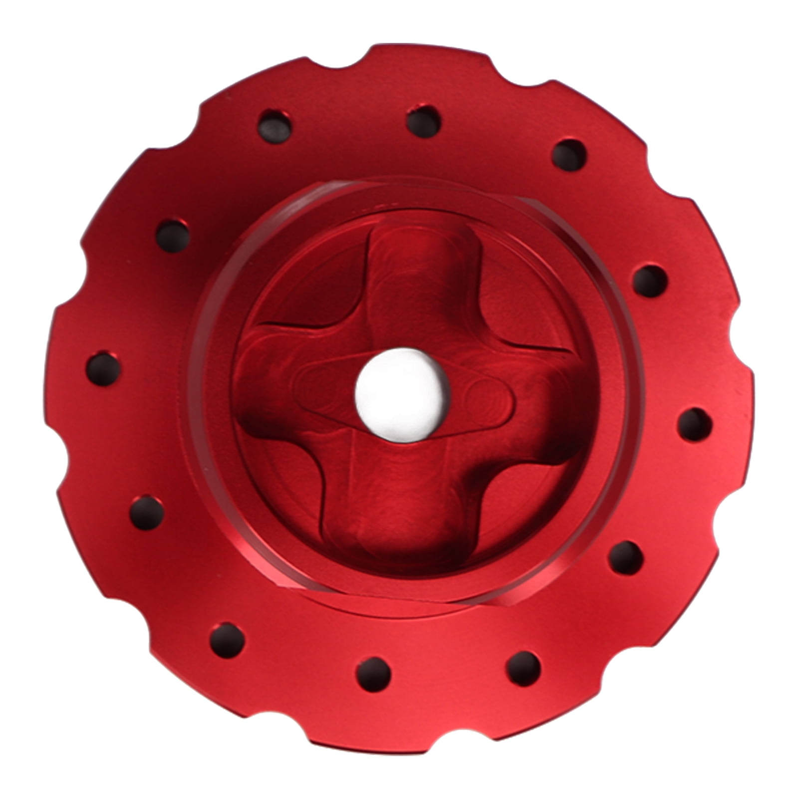 Adaptateur Volant Pour Thrustmaster T300 T500 - Alliage Aluminium, PCD 73 Mm, Couleur Rouge, Vis Incluses