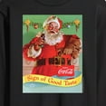 thumbnail image 3 of Coca-Cola - Sip Of Good Taste Vintage Coca Cola Santa - Men's Long Sleeve T-Shirt, 3 of 5