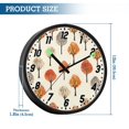thumbnail image 3 of Dailycode Night Light Wall Clock Glow in The Dark 12 inch Battery Operated Silent Luminous Clocks, Autumn Trees, 3 of 8