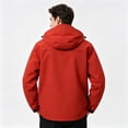 thumbnail image 7 of Mens Rain Jacket Waterproof with Hooded Hiking Coat | Zip Pockets Windbreaker,Fishing,Active Performance Shell Jackets, S, 7 of 7