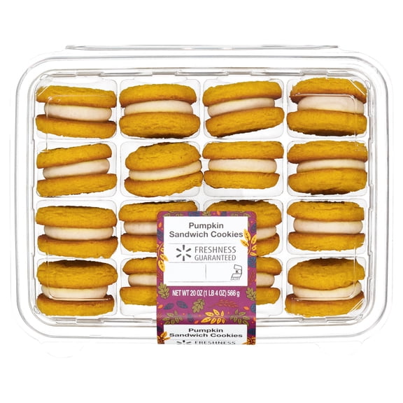 Freshness Guaranteed Harvest Pumpkin Sandwich Cookies, 20 oz, 16 Count