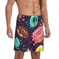 thumbnail image 2 of Naloa Donuts1 Men's Short Pajama Pants, Lounge Comfort Shorts with Elasticized Waistband and Side Pockets - X-Large, 2 of 9