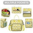 thumbnail image 2 of Insulated Lunch Bag Women, Leakproof Large Lunch Box, Reusable Lunch Cooler Bag with Adjustable Strap, Lunch Tote Bag for Work Women,lemons Lunch Tote Bags Gifts for Woman, Mom, 2 of 6