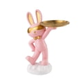 thumbnail image 2 of Figura de conejo organizador de escritorio Macarena Estatuilla de escritorio Rosado, 2 of 8