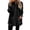 Black, variant on WTOBBY Women's Oversized Zip Up Hoodie with Fleece Lining, Long Sleeve Pullover Sweatshirt for Fall, Casual and Comfortable Jacket Style,Black L