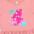 thumbnail image 4 of Inktastic Dinosaur Party-fourth Birthday Girls Toddler Dress, 4 of 5