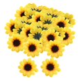 thumbnail image 2 of Cabezas artificiales hechas , manualidades DIY, Mini cabezas para tarjetas de felicitación, diademas, accesorios para fotografía, manualidade 50 pcs Macarena cabeza de girasol, 2 of 8