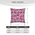 thumbnail image 4 of Fotbe Colorful Cute French Bulldog Pattern Velvet Decorative Throw Pillow Covers with Elegant Piping, Soft Plush Cushion Cover for Sofa, Bed, Car, Office-18"x18", 4 of 8