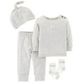 thumbnail image 1 of Carter's Baby Girl 4 Piece Take Me Home Character Set, 12 Months, 1 of 1