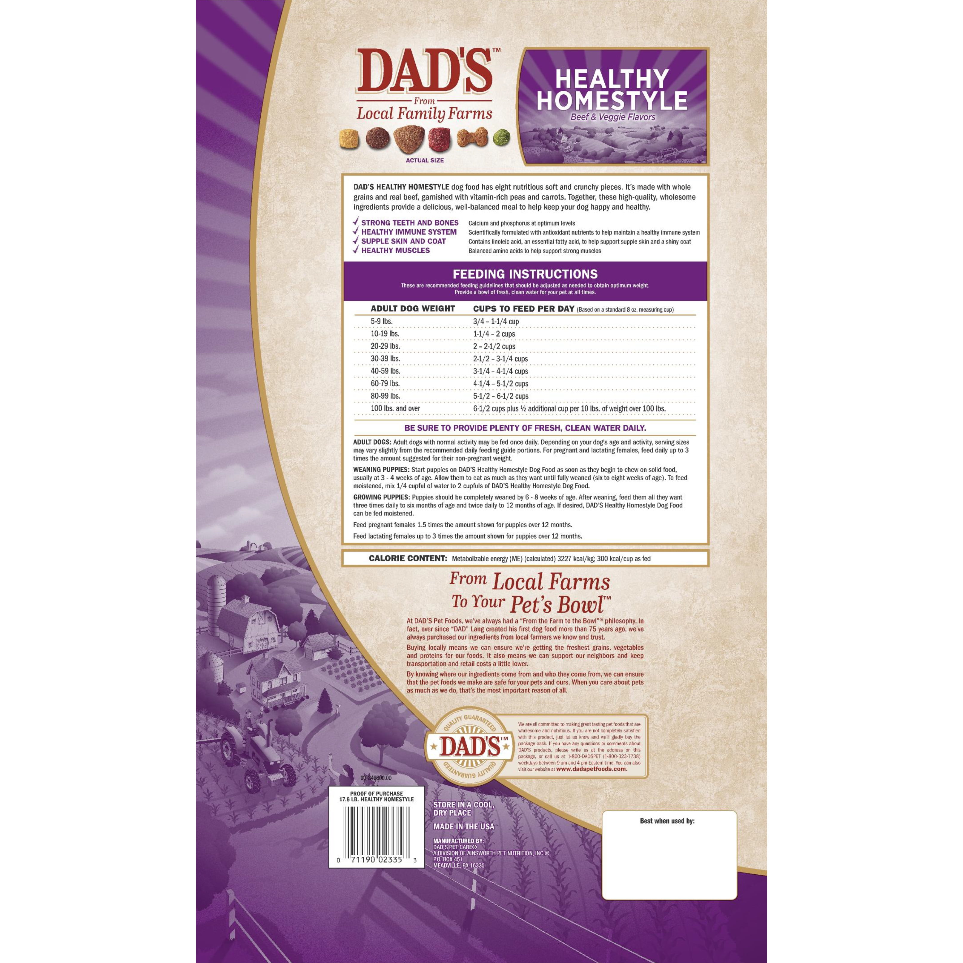Dad's top dog food