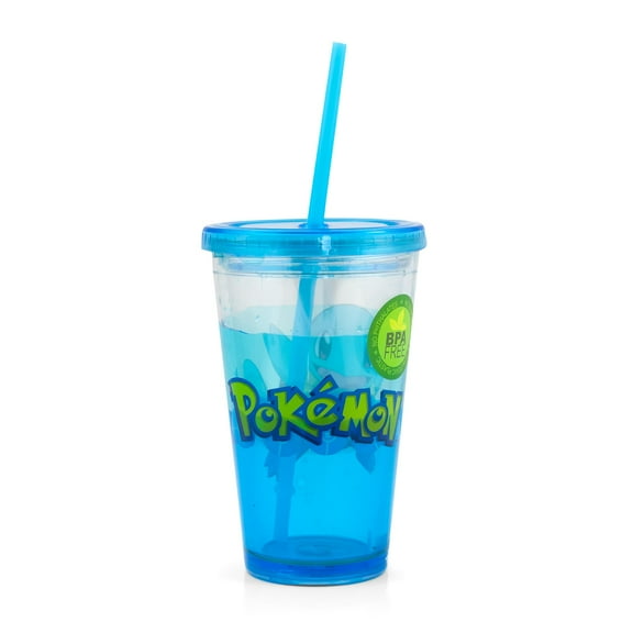 Pokemon Carnival Cup With Glitter and Confetti Featuring Squirtle 16oz.
