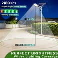 thumbnail image 2 of Florida Sky 2300 Watt Solar Street Light Outdoor Waterproof with Remote 185000 LM LED Street Light Solar Powered with Pole - Solar Parking Lot Lights Commercial with Motion Sensor - Street Lamp, 2 of 8