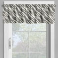 thumbnail image 4 of Ambesonne Abstract Valance & Curtain, Modern Squares Stripes, 55"x30", Cream Pale Grey Black, 4 of 6