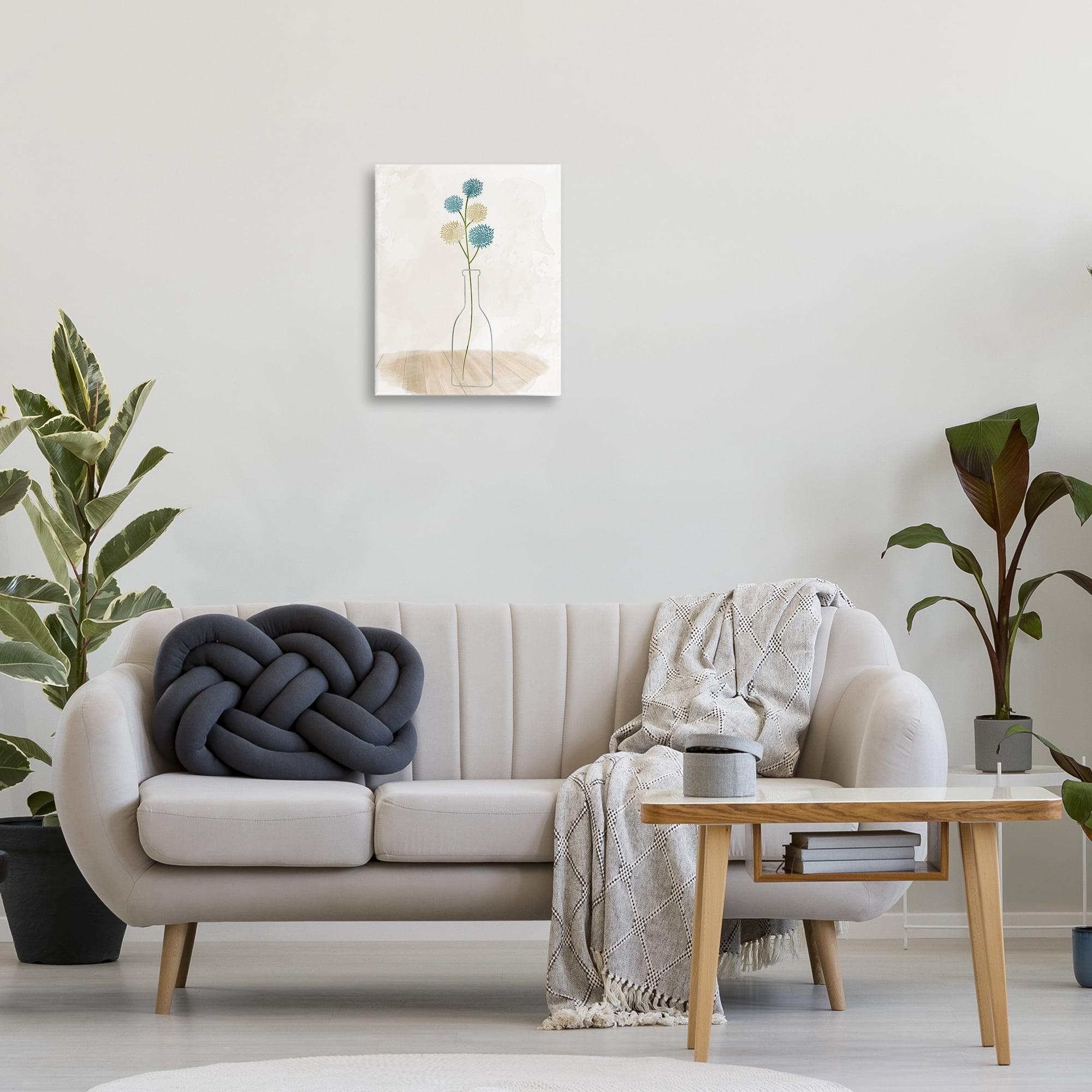 Stupell Industries Simple Bud Vase Botanical & Floral Painting Gallery Wrapped Canvas Art Print Wall Art, 16 x 20