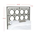 thumbnail image 4 of SAFAVIEH Silva Geometric Glam Metal Headboard, Queen, Gunmetal, 4 of 5