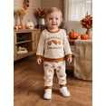 thumbnail image 6 of Cjfdfy Toddler Baby Boys Girl Thanksgiving Outfit My Rolls Are Homemade Long Sleeve Sweatshirt And Pants Little Bbay Cute My First Thanksgiving Fall Winter Clothes 6M-4T, 6 of 10