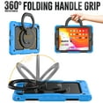 thumbnail image 4 of iPad 6th Generation Case with Built in Screen Protector, iPad 5th Gen Case, iPad Air 2 Case, Kids Shockproof Child Proof Cover with Rotating Stand Handle Grip for iPad 9.7" 2018/2017,Light Blue, 4 of 6
