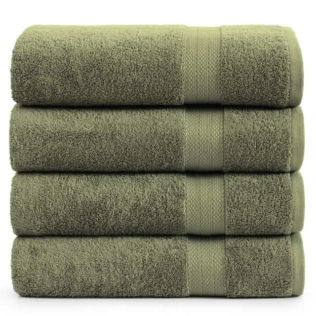 Juego de toallas de baño LANE LINEN extra grande, 100% algodón (4 x 70 x 140 cm)