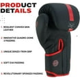 thumbnail image 4 of BEAST RAGE Boxing Gloves Training Sparring Pro Impact Muay Thai MMA Kickboxing Men Women Adult Heavy Punching Bag Focus Pads Mitts Speed Workout Ventilated Palm 8 10 12 14 16 Oz (Red, 10 oz), 4 of 9