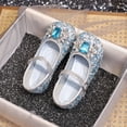 thumbnail image 2 of Zapatos de princesa para niñas, zapatos de cristal para niñas, primavera y otoño, elegantes, de suela suave, pequeños zapatos de cuero para niñas, 2 of 2