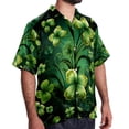 thumbnail image 2 of Saint Patrick's Day Men's Casual Hawaiian Shirts, Printed Button Down Short Sleeve Summer Beach Tops with Spread Collar - Unisex, 2 of 6