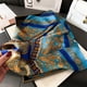 thumbnail image 5 of Bufanda estampada de 70x70cm para mujer, chal cuadrado de seda Pashmina, diadema decorativa para el cuello, Bandana de diseño de lujo, nueva moda 2024, 5 of 5