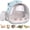 Blue, variant on Guinea Pigs Bed Small Animal Bedding Donut-Shaped Burrowing Pet Bed Soft and Warm Hideaway with Spandex and Fleece Bottoms Cozy Carrier, Cage Accessories