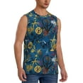 thumbnail image 2 of Fotbe Men's Halloween Elements Print Men's Sleeveless Muscle Tank Tops Casual T-Shirts for Gym Workout Beach-XX-Large, 2 of 8