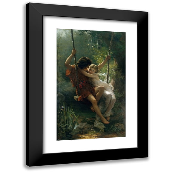 Pierre-Auguste Cot 10x14 Black Modern Framed Museum Art Print Titled - Springtime (1873)