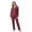 B-SET WOMEN:Red, variant on KEXE Men Two Piece Outfits Sets Mens Buffalo Check Plaid Sleepwear Long Sleeve Holiday Set