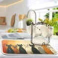 thumbnail image 5 of Cute Cats Dish Drying Mat Dish Drainer Rack Mats Water Absorbent Non-Slip Easy Clean Heat Resistant for Kitchen Counter, 5 of 8