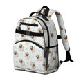 thumbnail image 2 of Pug Crown Gingham Blue Pattern Cute School Backpack Bag for School with Padded Back and Adjustable Shoulder Straps 15.25"x11.5"x5.25", 2 of 5